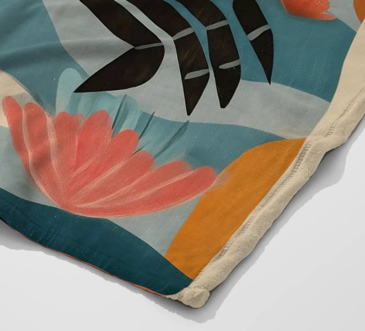 Zeetuin krab fleecedeken van Sienna Atelier