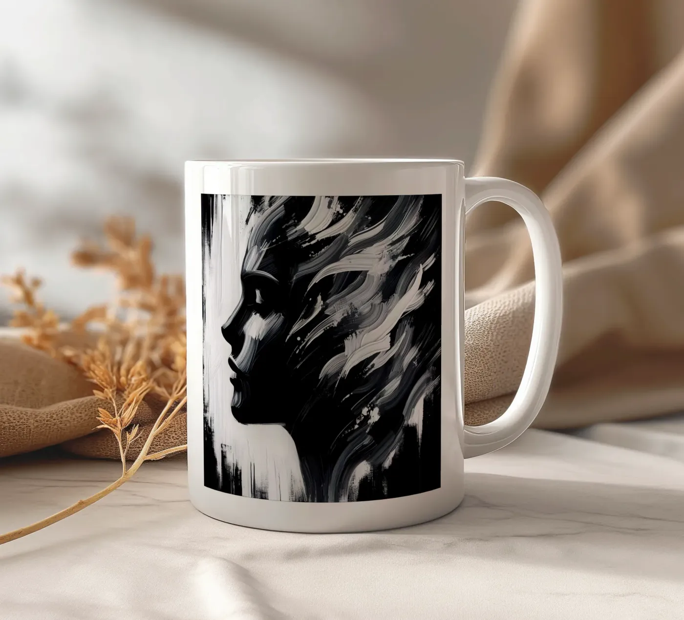 CONTENTMENT ceramic mug by ARTOMATIC
