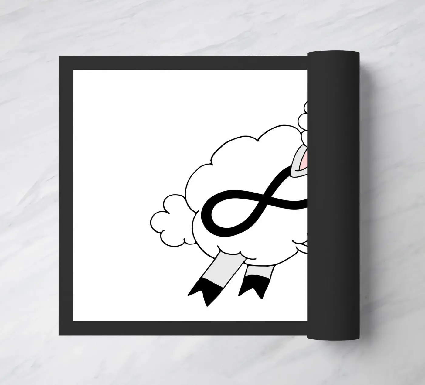 Infinity Counting Sheep doormat by sillyindustries