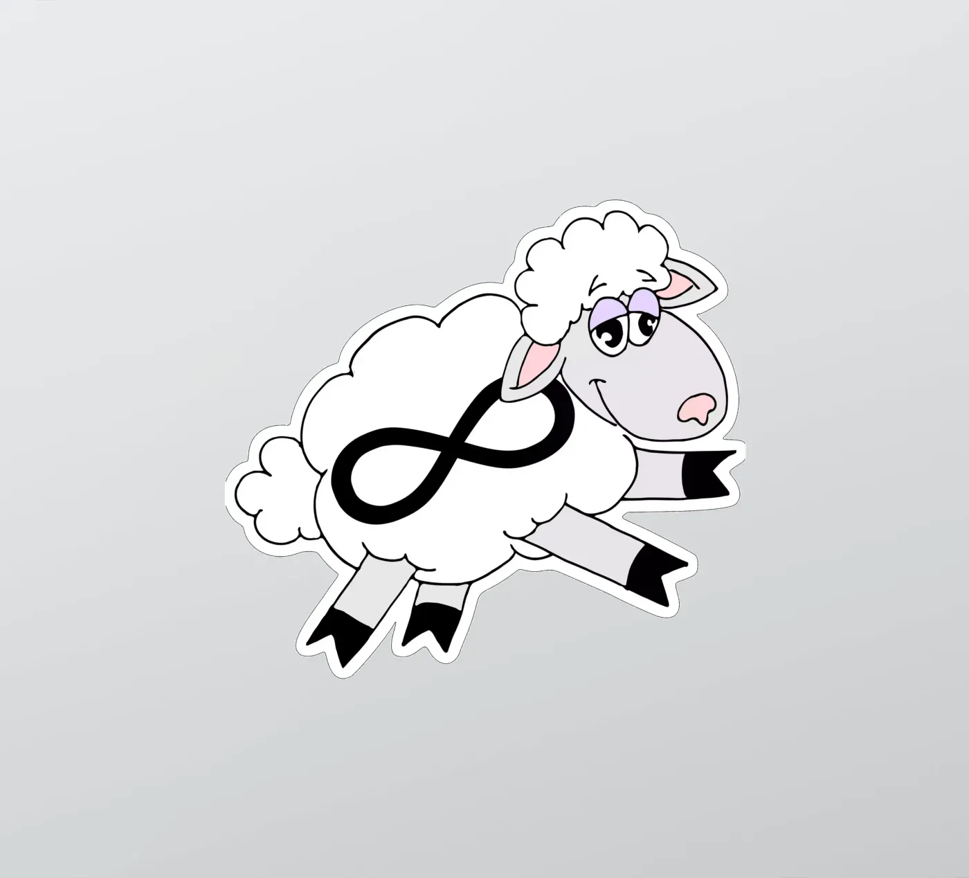 Infinity Counting Sheep sticker by sillyindustries