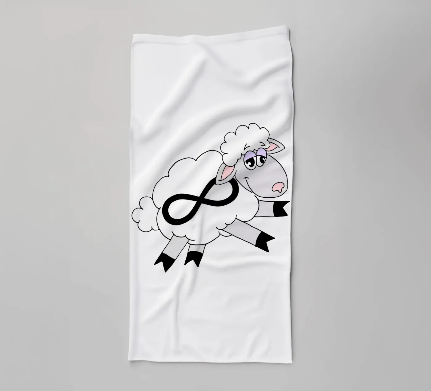 Infinity Counting Sheep towel by sillyindustries