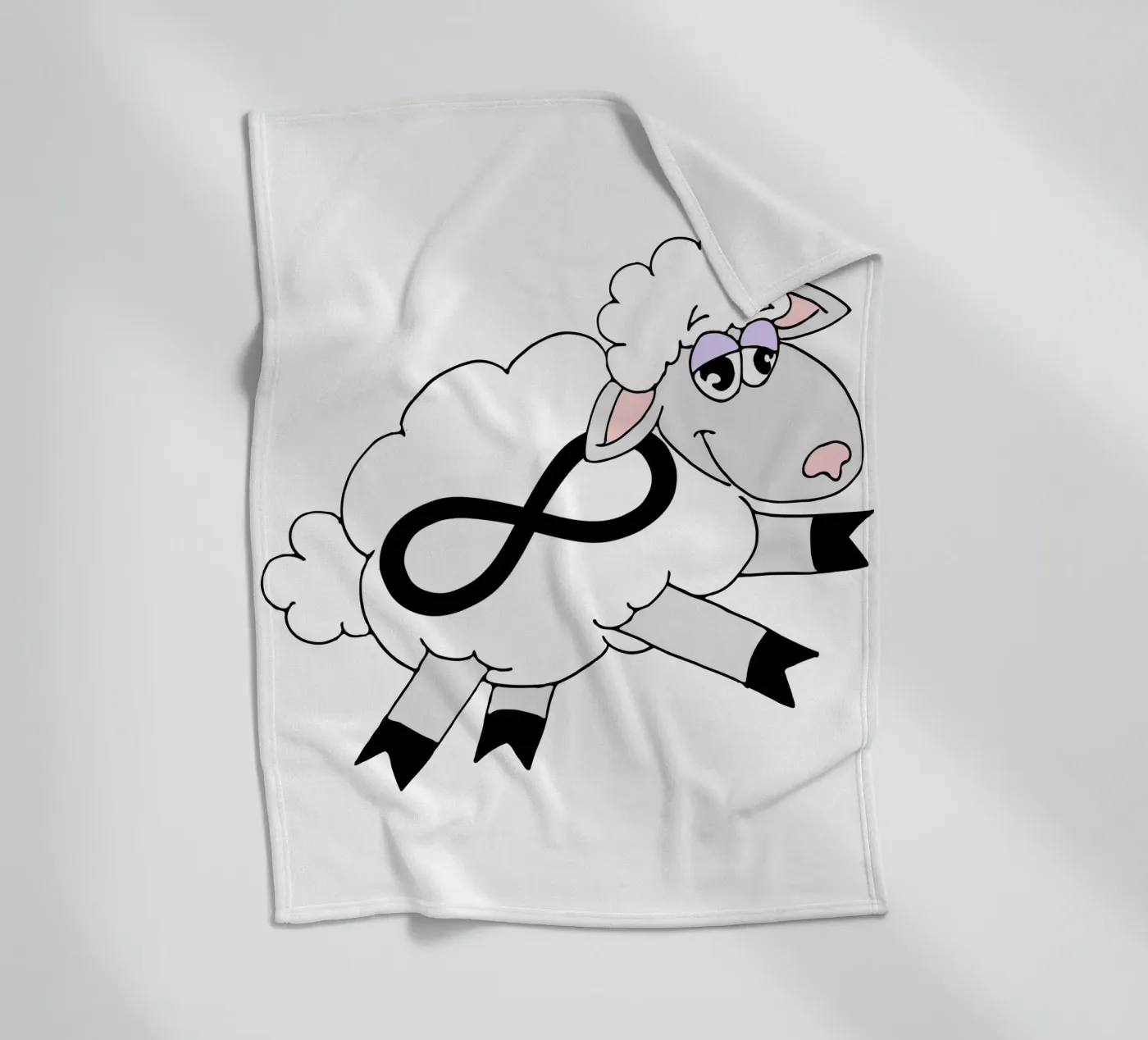 Infinity Counting Sheep fleece blanket by sillyindustries