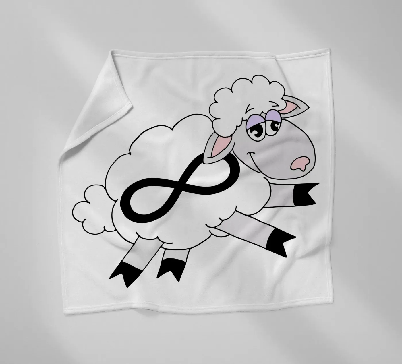 Infinity Counting Sheep fleece blanket by sillyindustries
