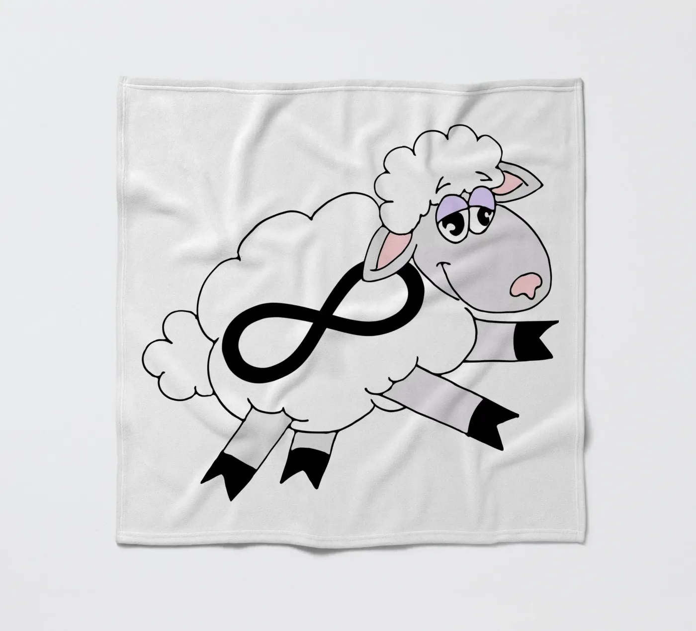Infinity Counting Sheep fleece blanket by sillyindustries