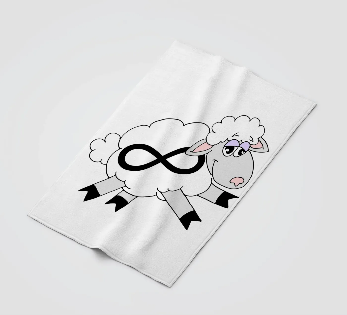 Infinity Counting Sheep fleece blanket by sillyindustries
