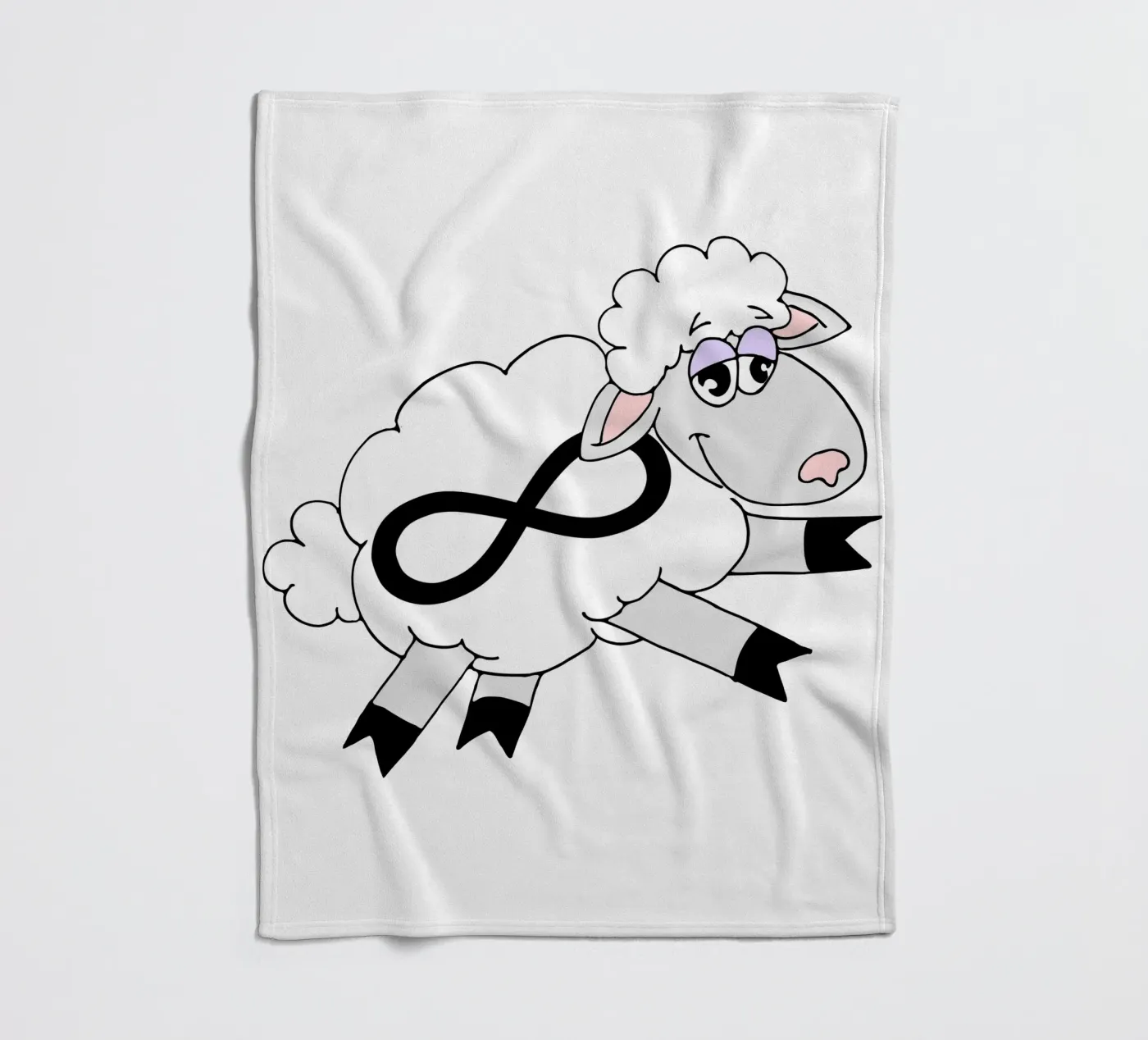Infinity Counting Sheep fleece blanket by sillyindustries