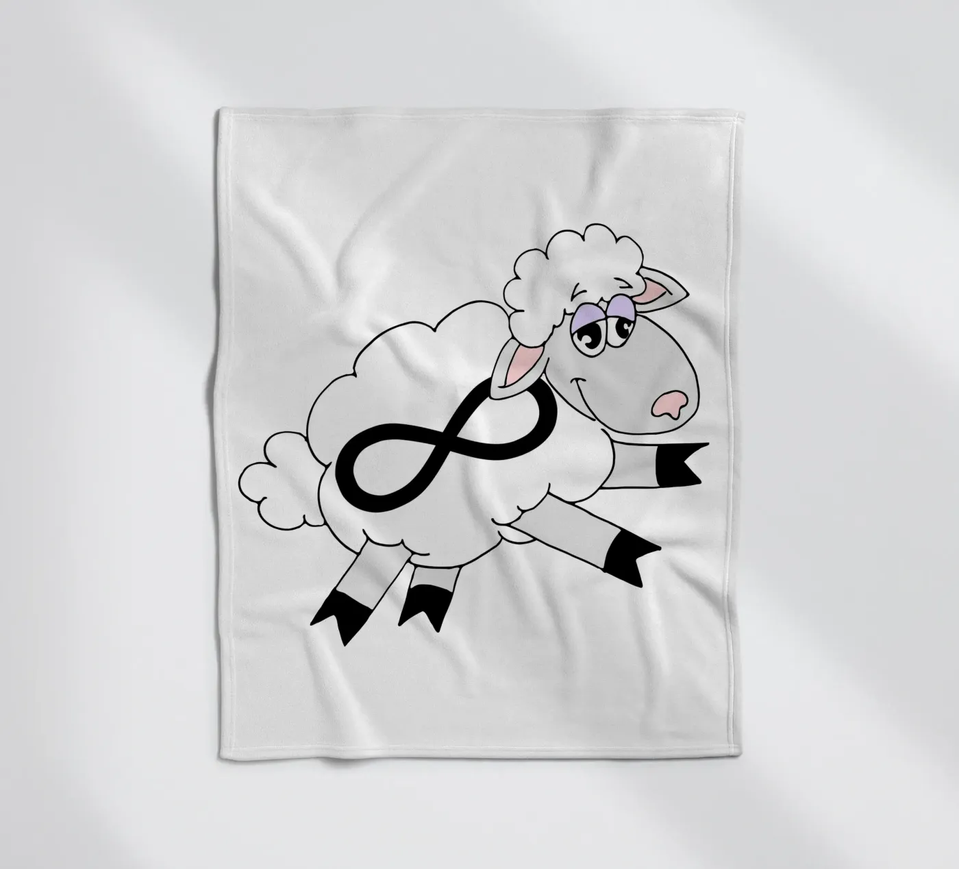 Infinity Counting Sheep fleece blanket by sillyindustries