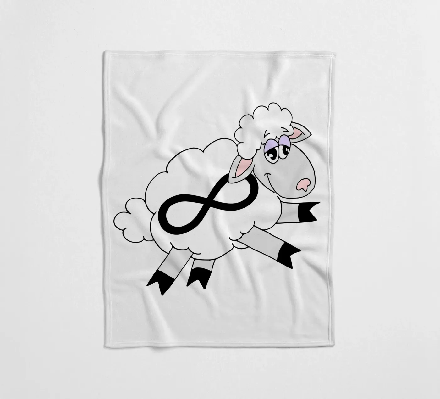Infinity Counting Sheep fleece blanket by sillyindustries