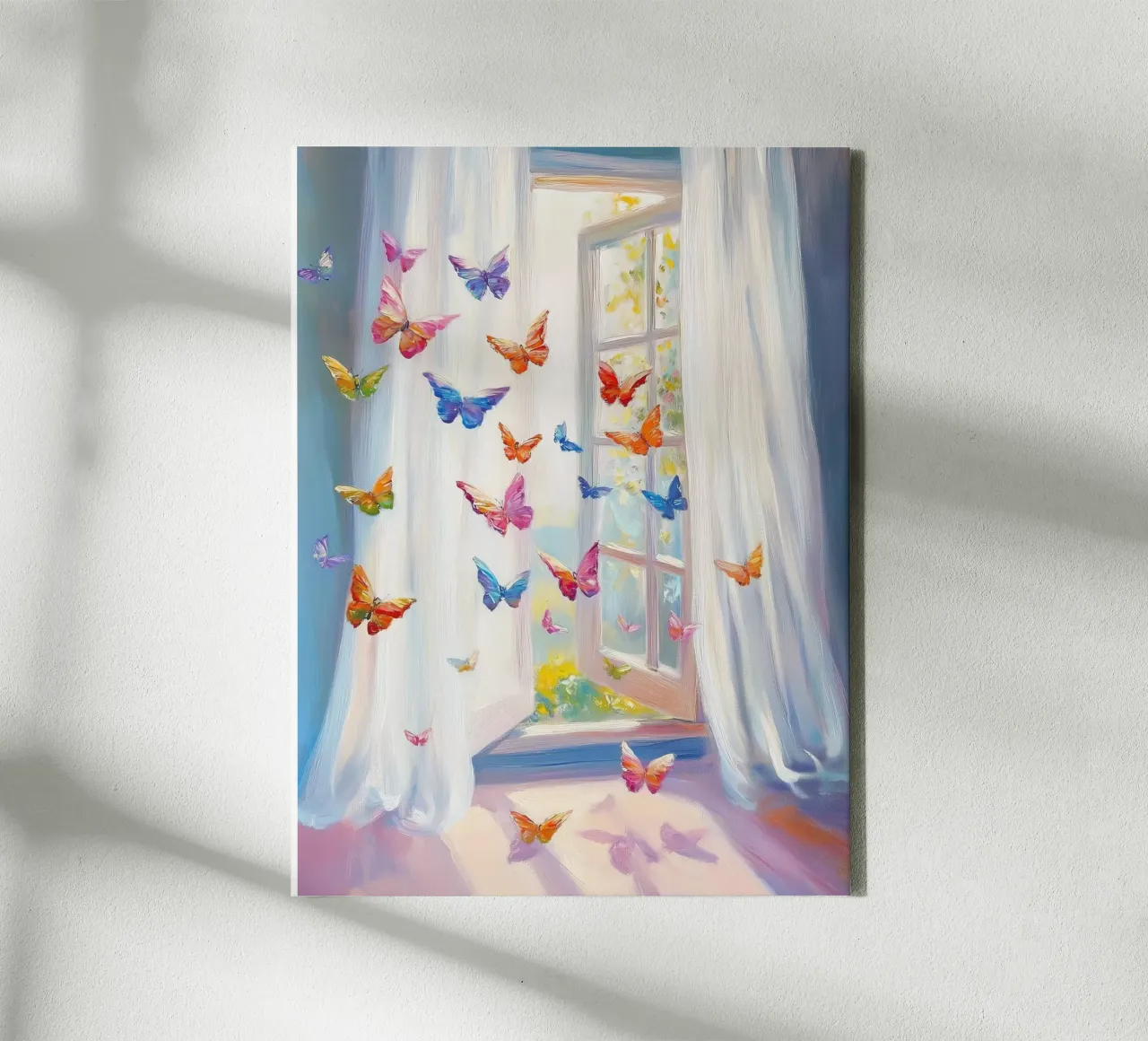 Dans van de vlinders canvas met Baklijst van Carinaprint