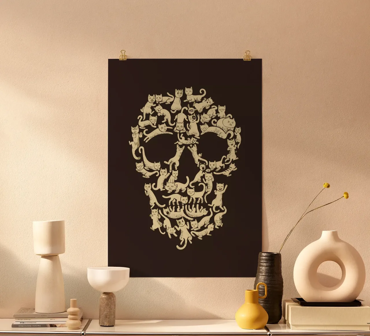 CatSkull carta hahnemühle da Tobe Fonseca