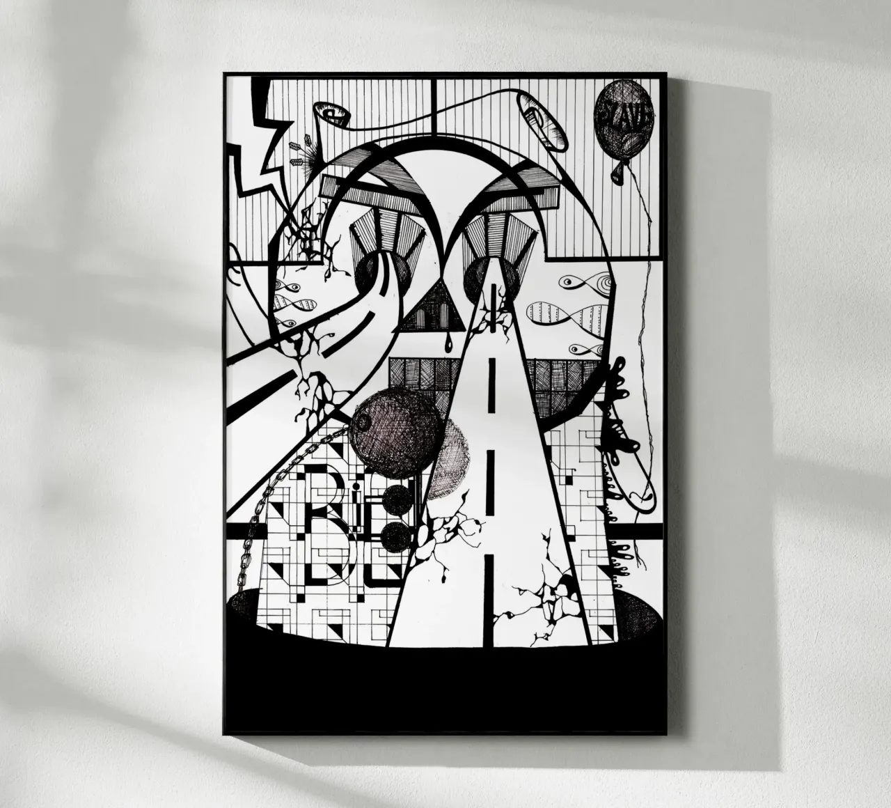 LEFT TO DECAY plexiglass da Grey Aaren