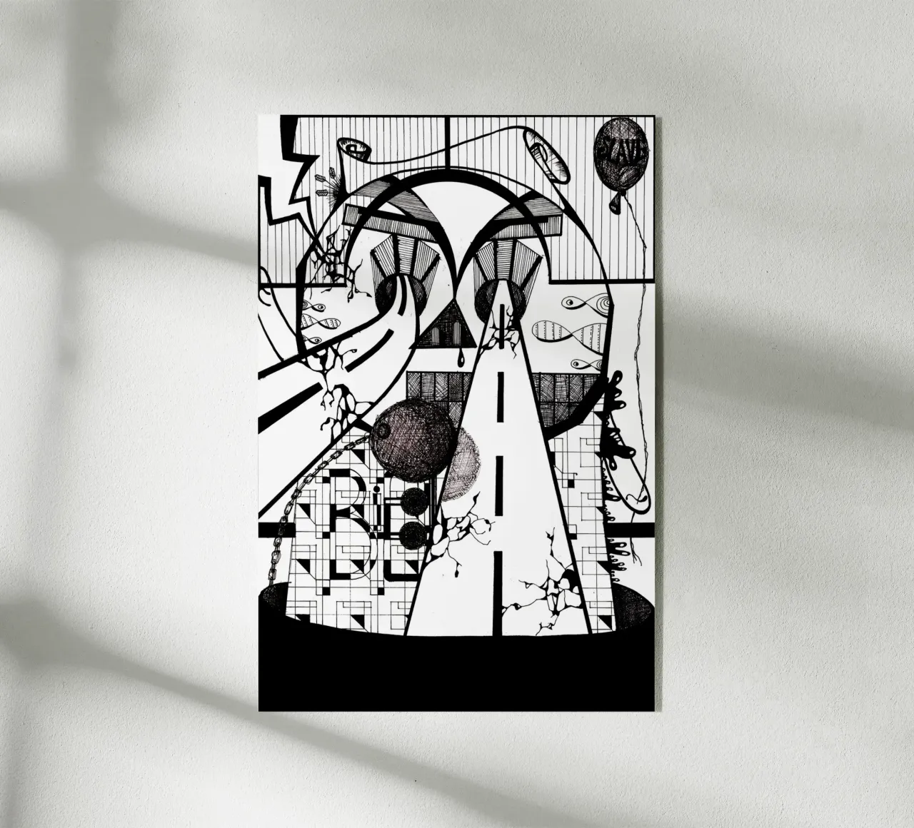 LEFT TO DECAY plexiglass da Grey Aaren