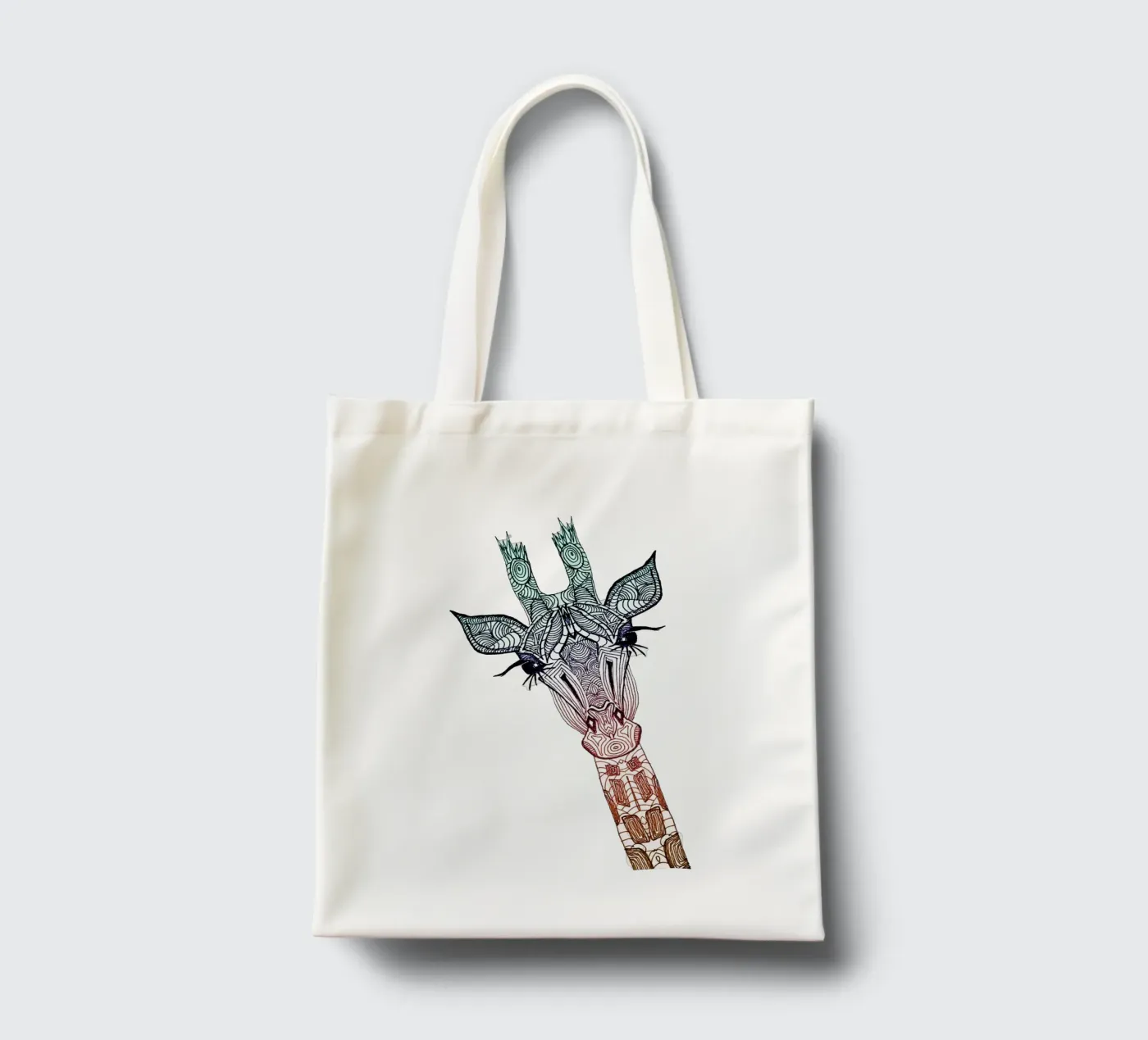 Giraffe tote bag by Monika Strigel