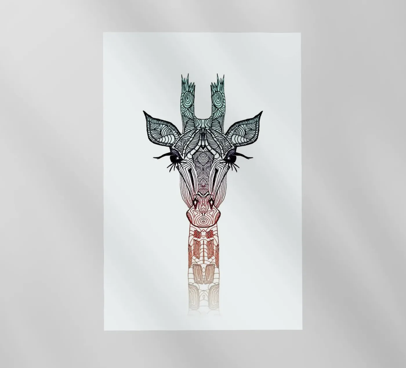 Giraffe pellicola backlit da Monika Strigel