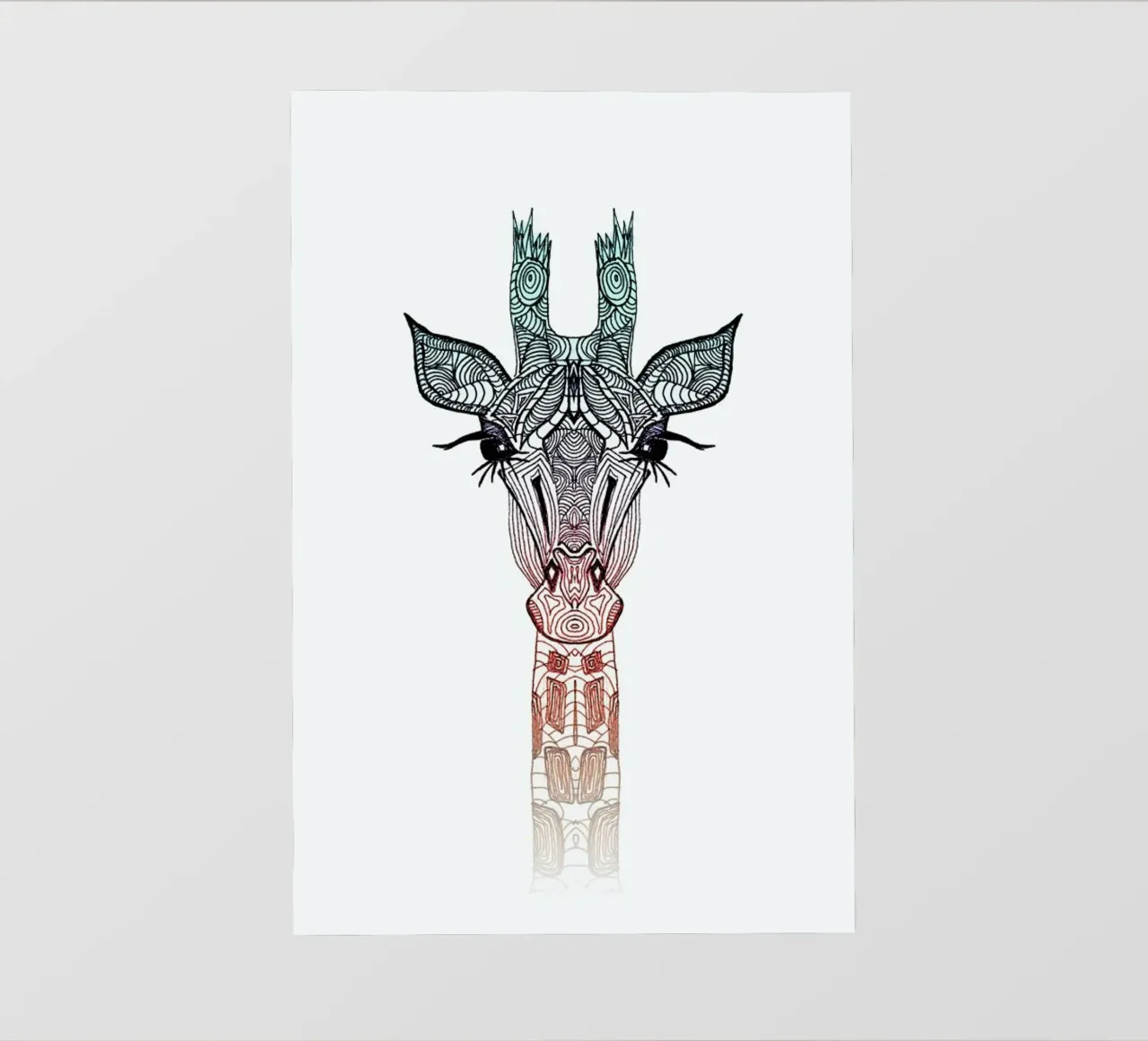 Giraffe pellicola backlit da Monika Strigel