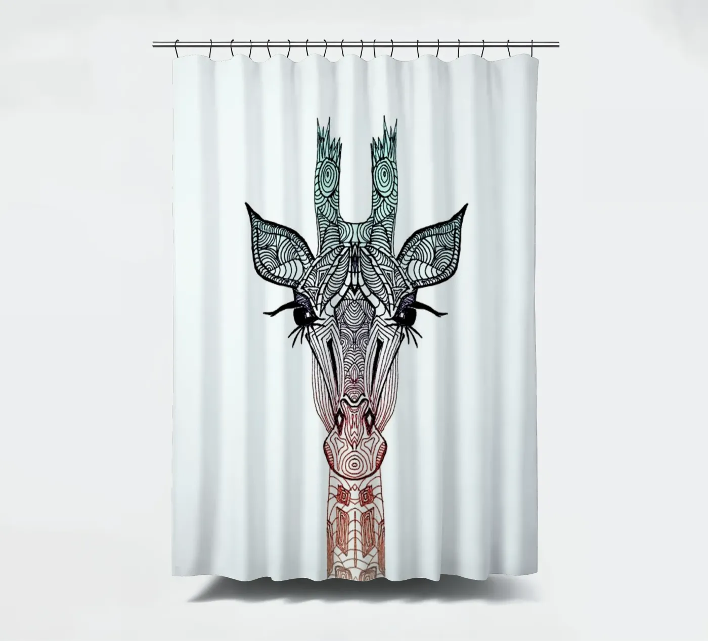 Giraffe Duschvorhang von Monika Strigel