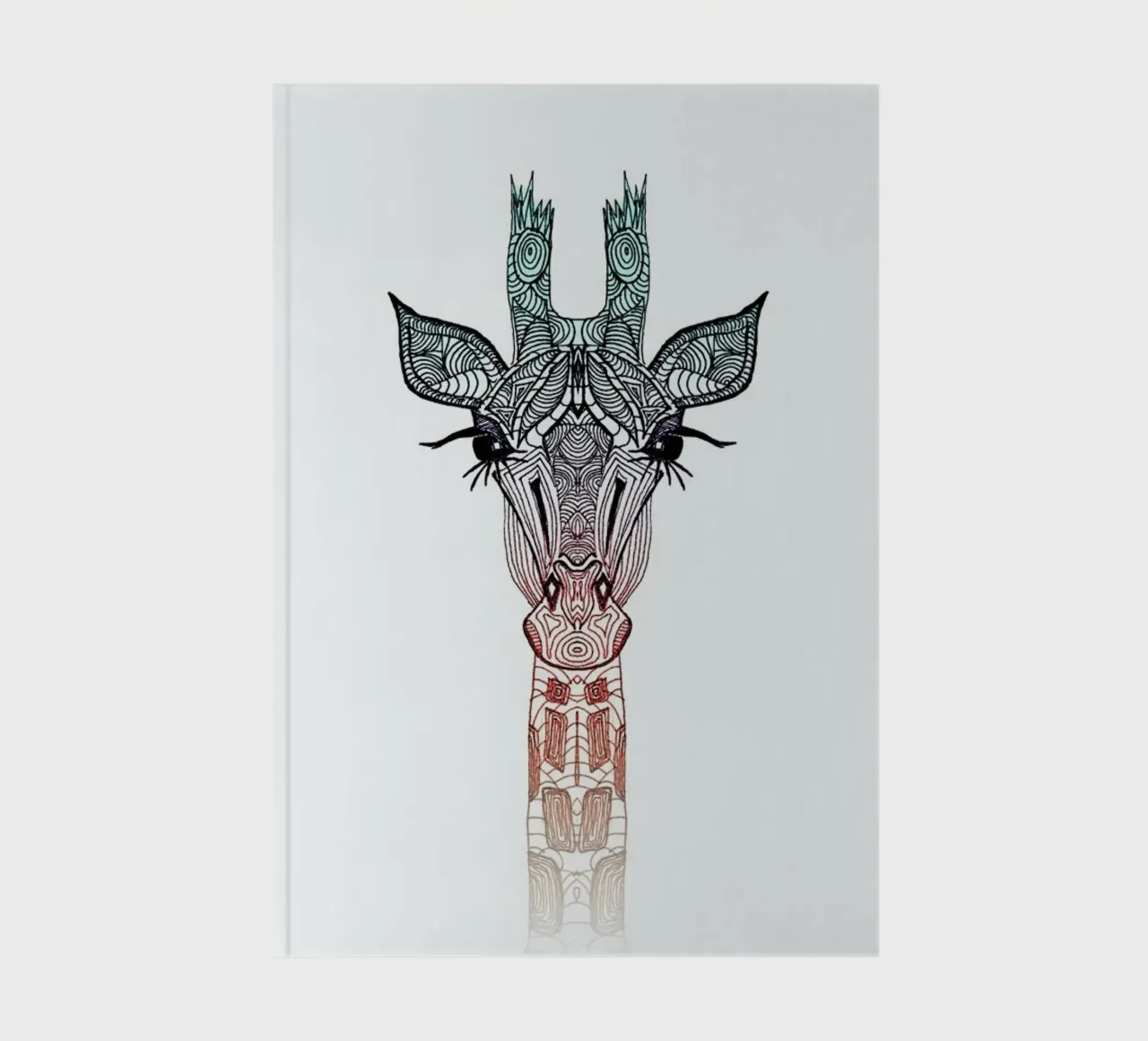 Giraffe notebook by Monika Strigel