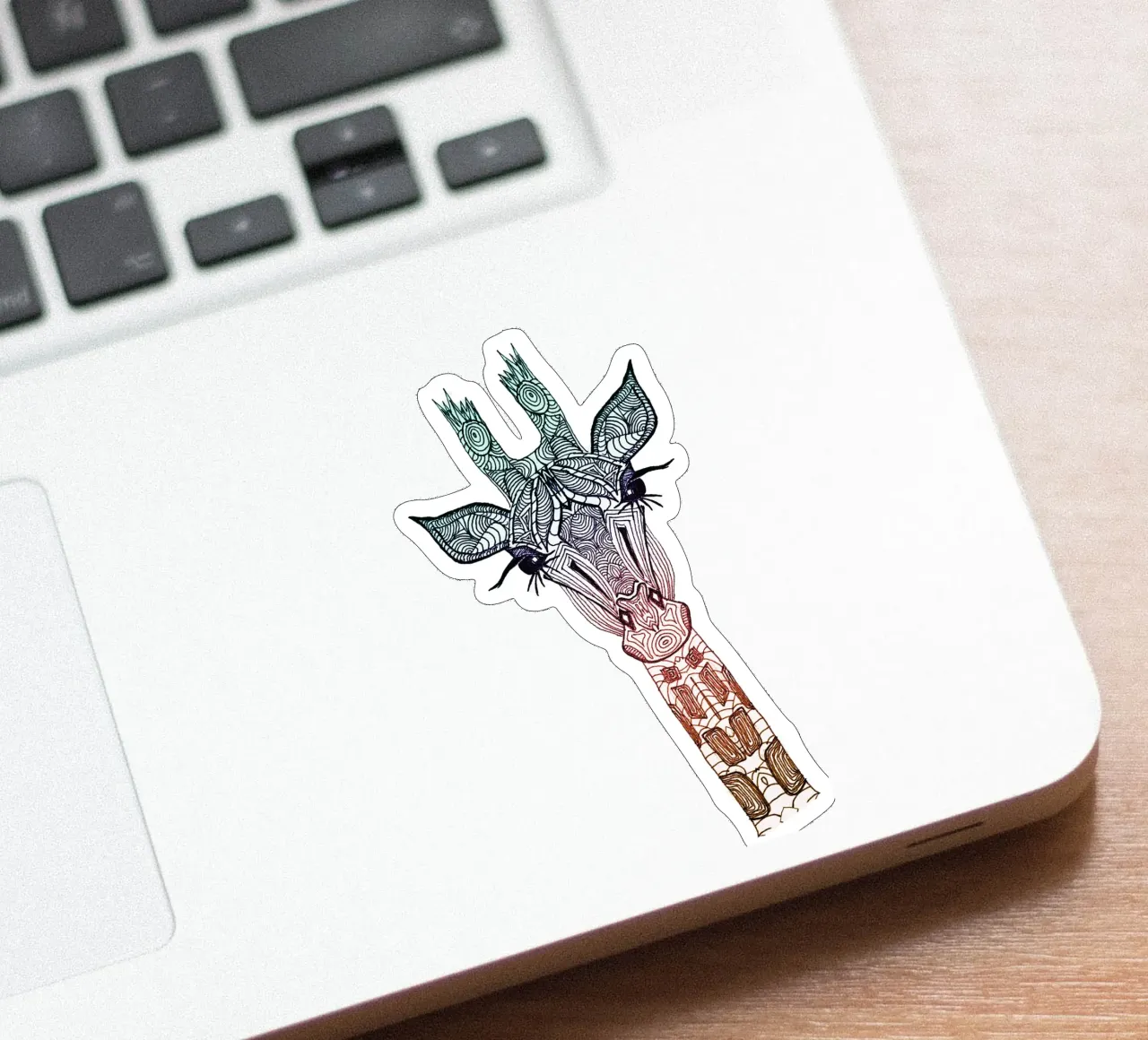 Giraffe sticker by Monika Strigel