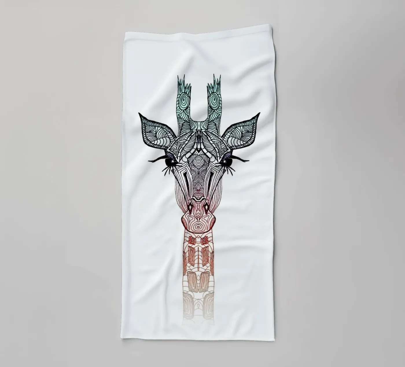 Giraffe badhanddoek van Monika Strigel