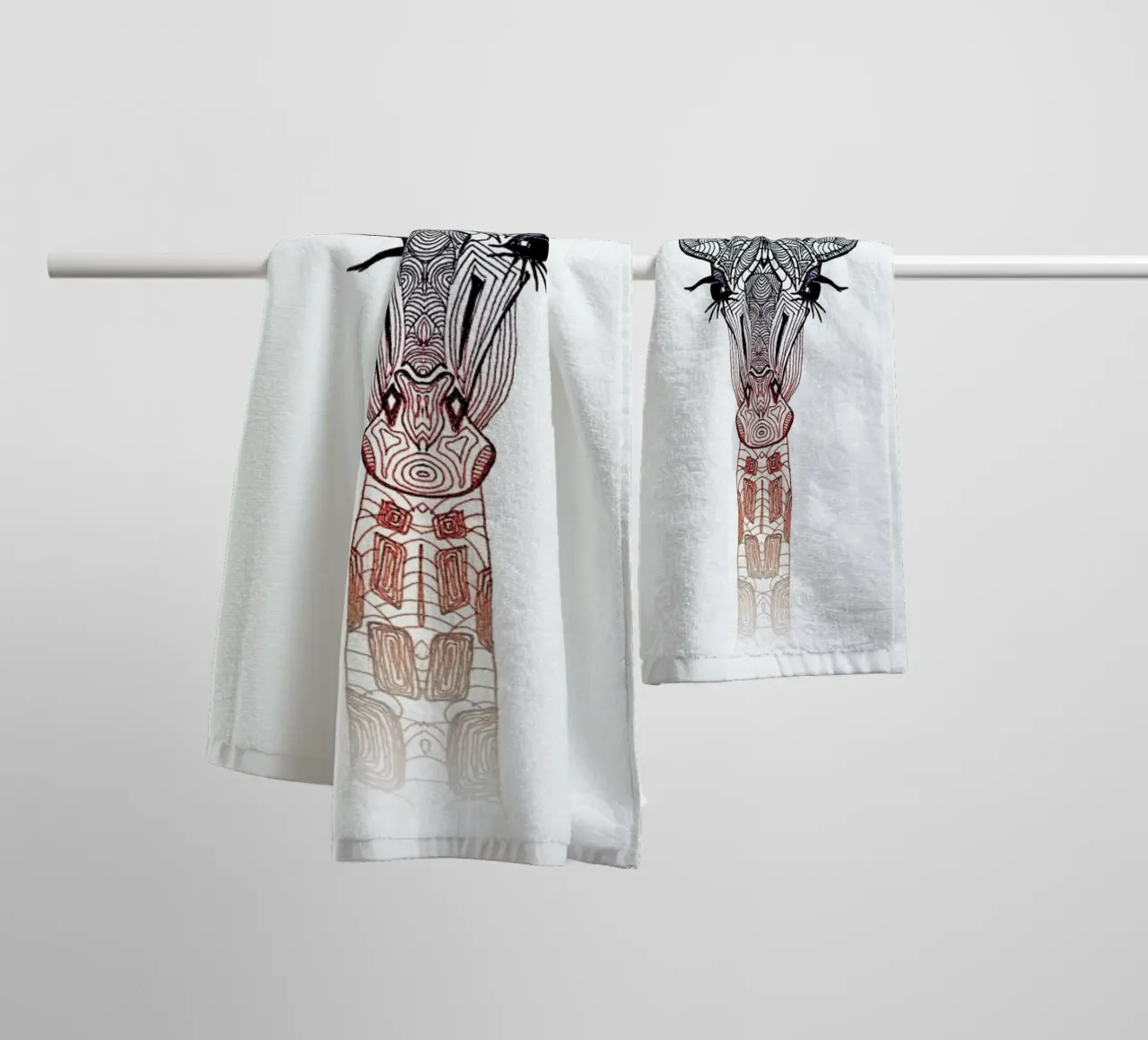 Giraffe Handtuch von Monika Strigel