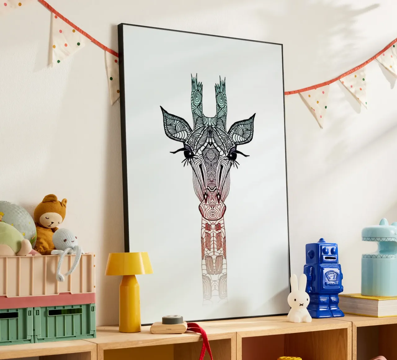 Giraffe forex plate by Monika Strigel