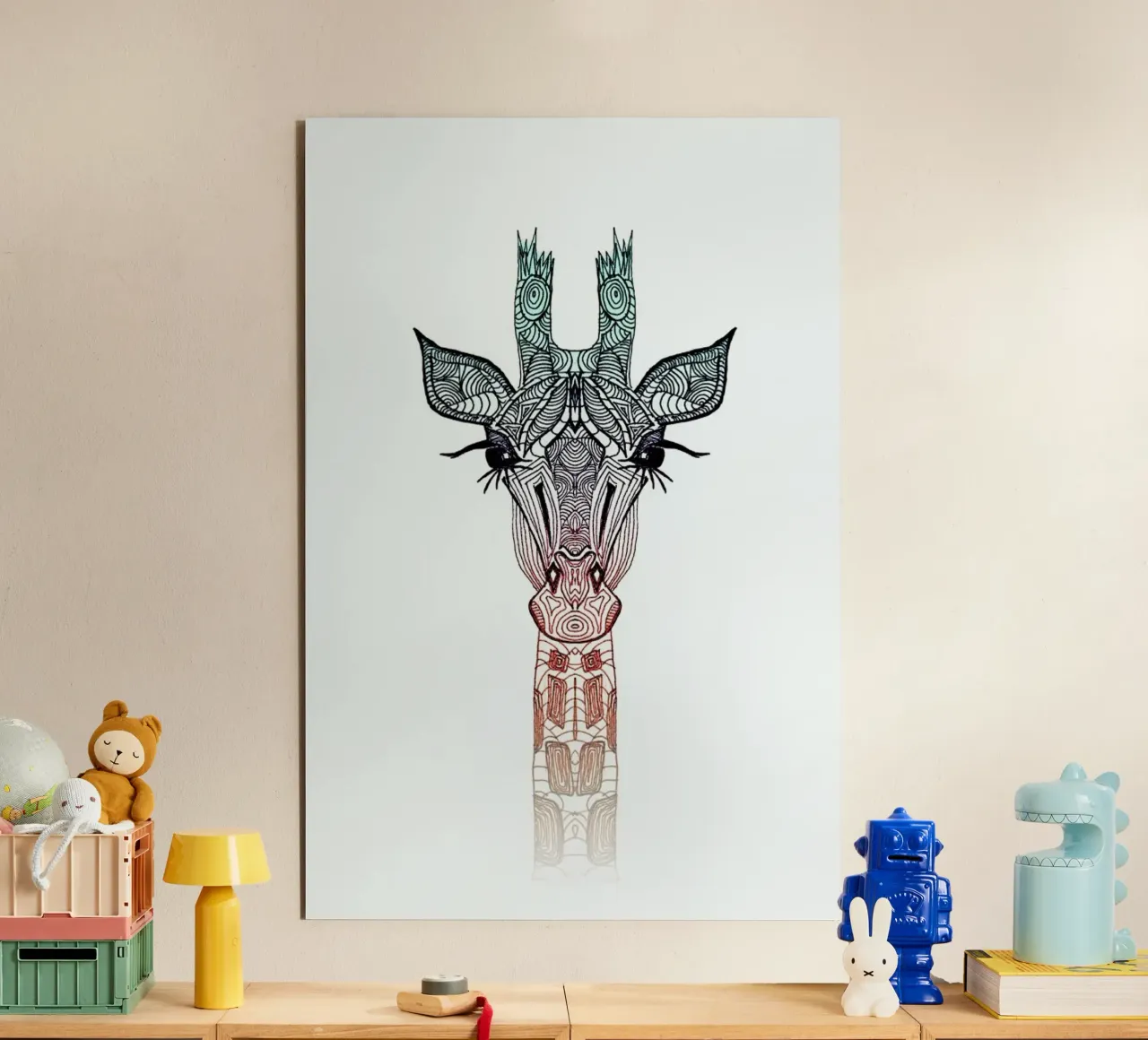 Giraffe forex plate by Monika Strigel