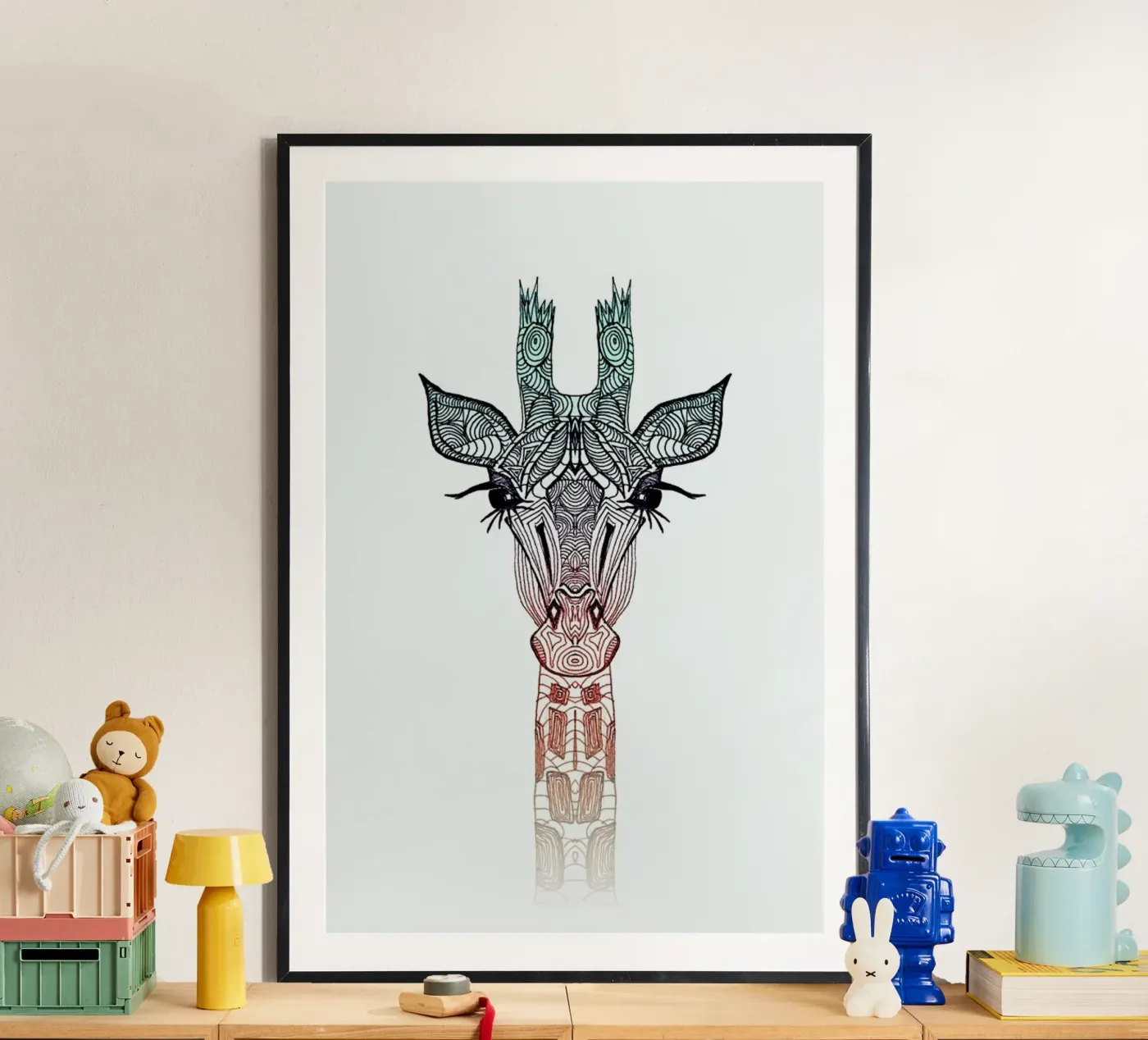Giraffe Poster von Monika Strigel