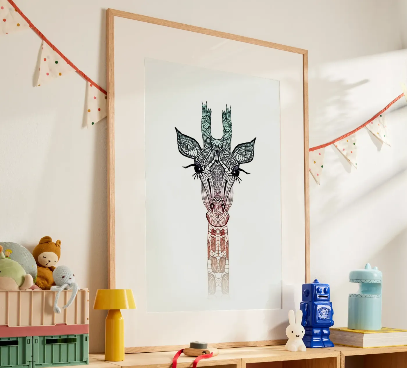 Giraffe Poster von Monika Strigel