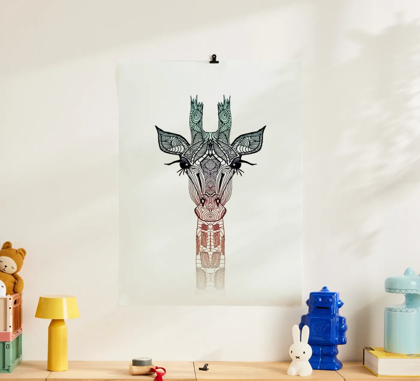 Giraffe Poster von Monika Strigel