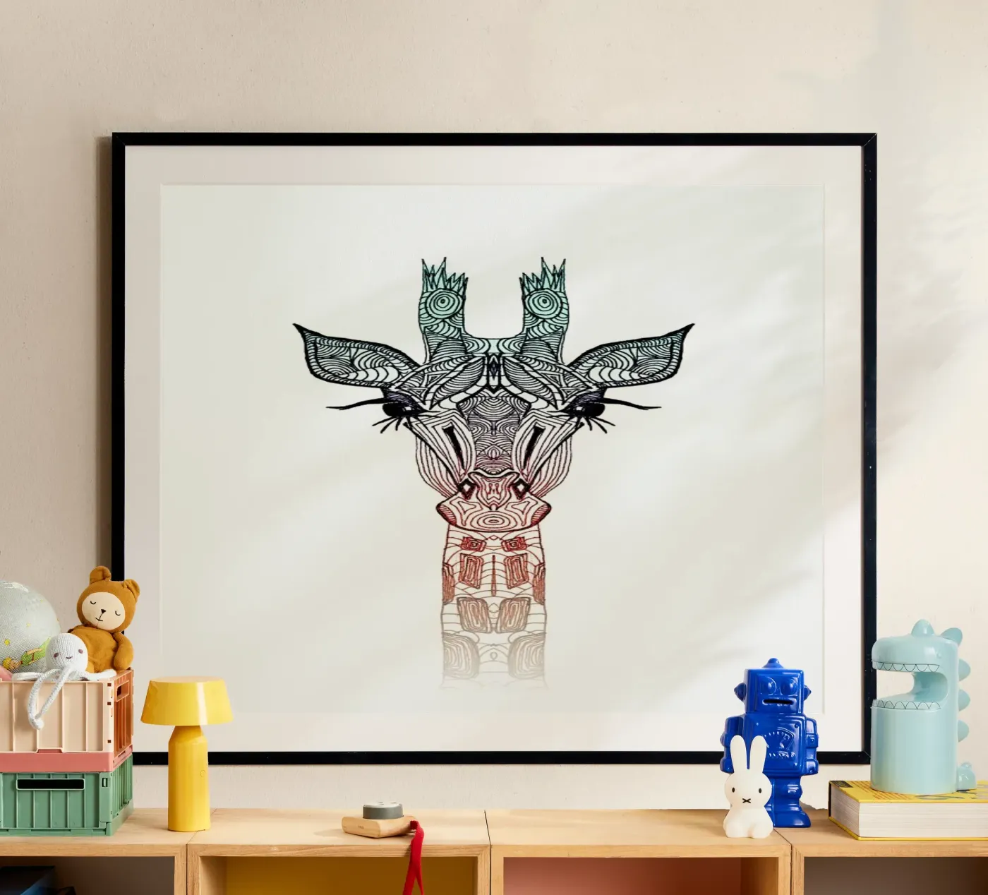 Giraffe Poster von Monika Strigel