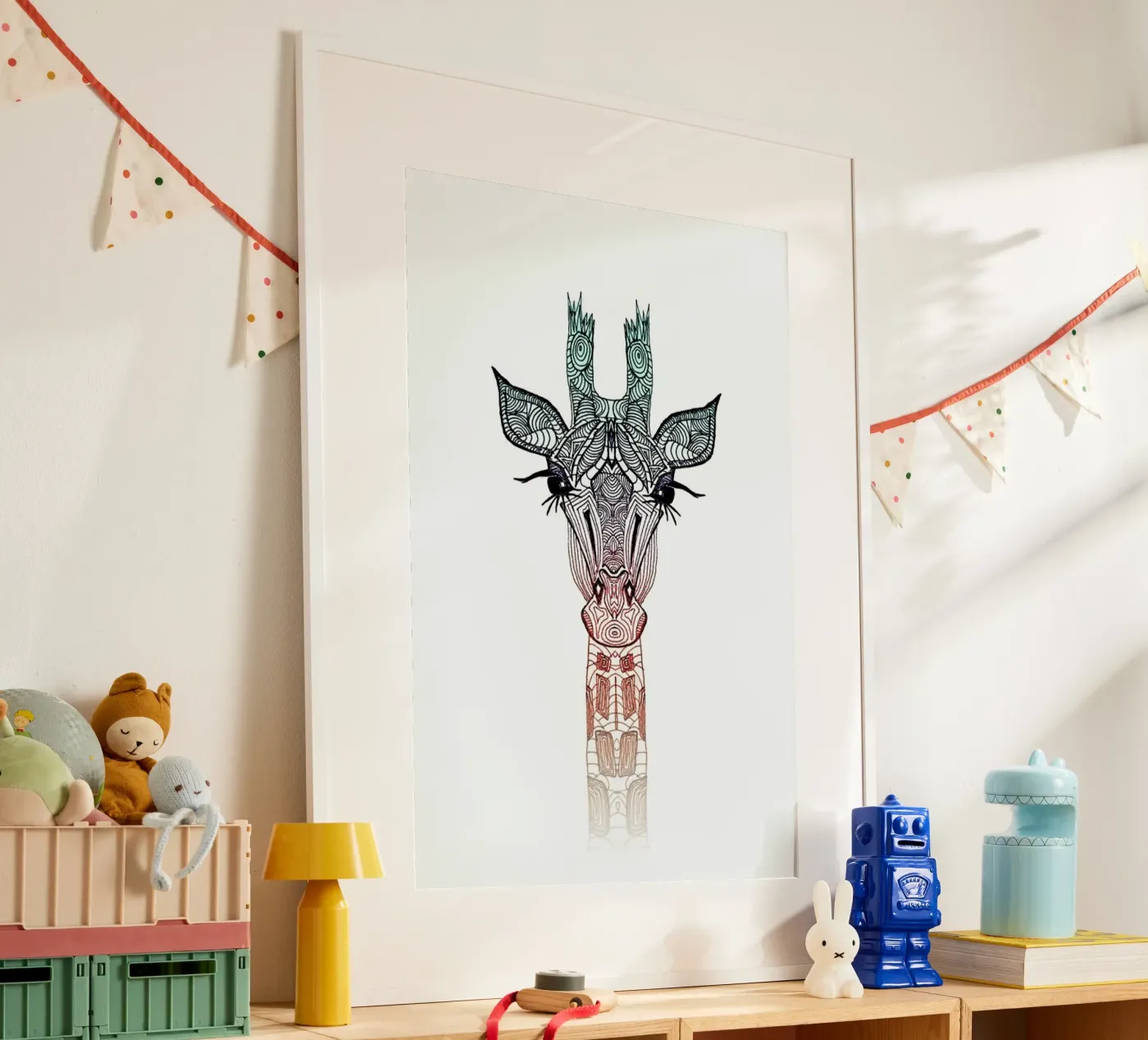 Giraffe Poster von Monika Strigel