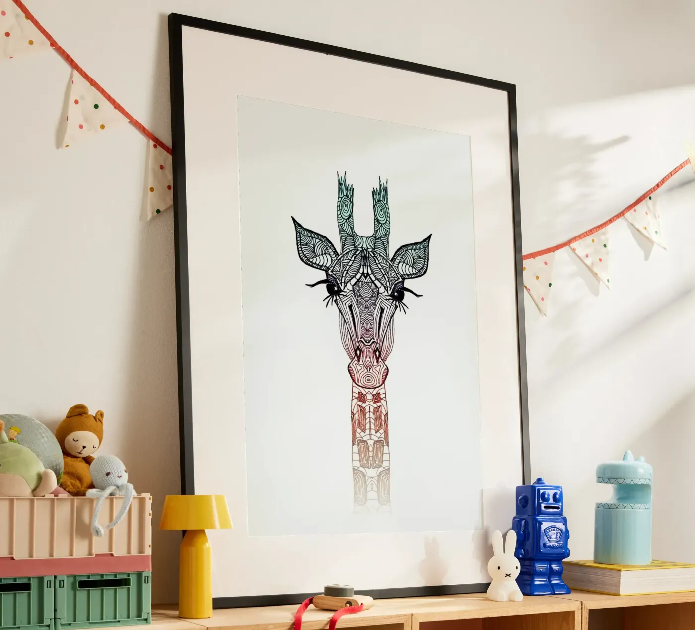 Giraffe Poster von Monika Strigel
