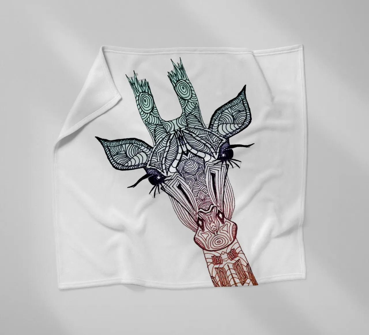 Giraffe Fleecedecke von Monika Strigel