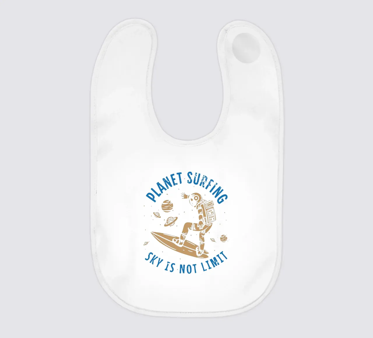 PLANET SURFING SKY IS NOT LIMIT Babylätzchen von Gunawan Rb