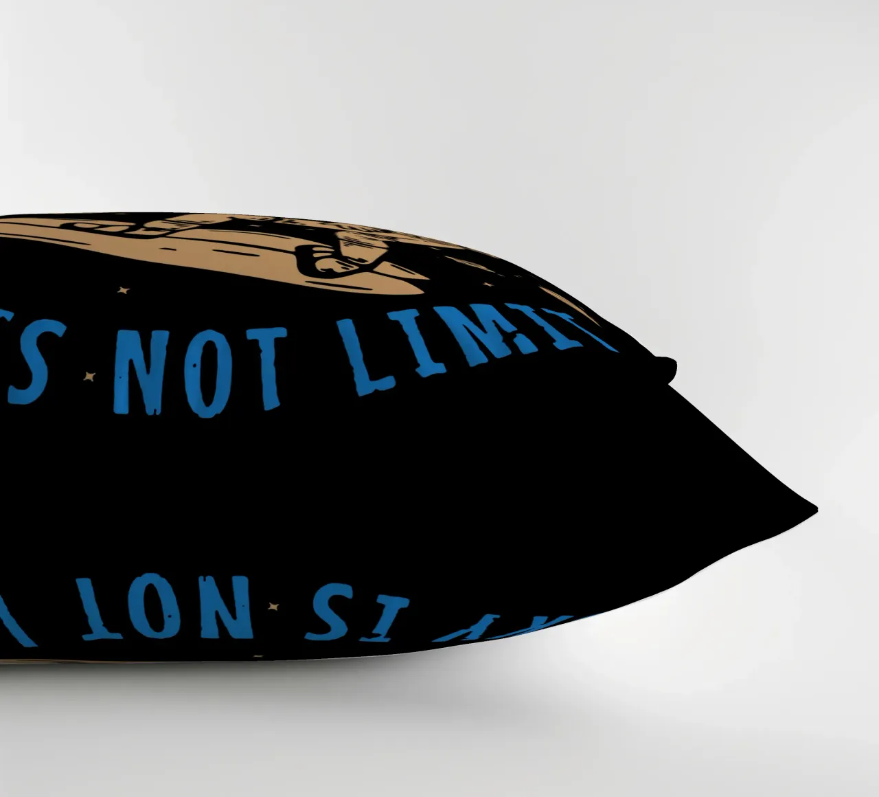 PLANET SURFING SKY IS NOT LIMIT decorative cushion by Gunawan Rb