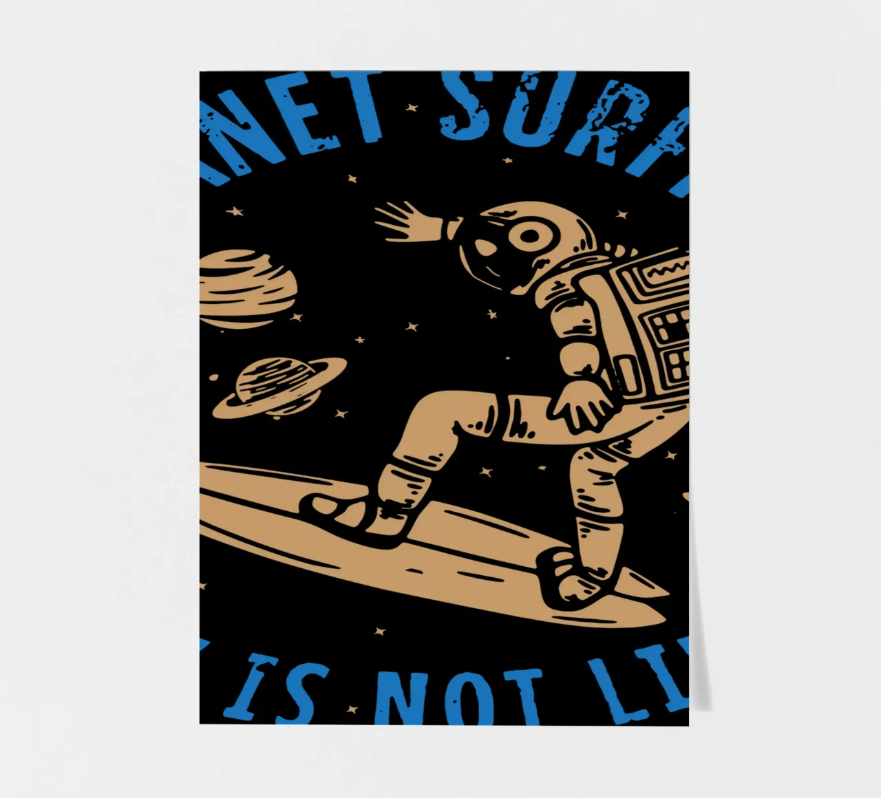 PLANET SURFING SKY IS NOT LIMIT Stickerbogen von Gunawan Rb