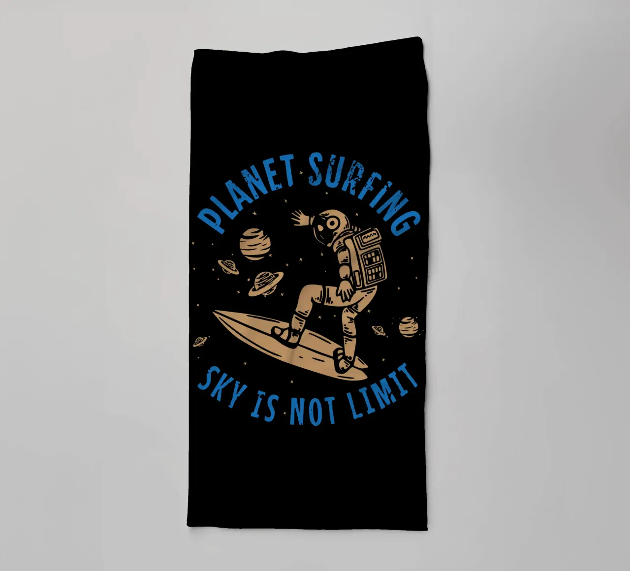 PLANET SURFING SKY IS NOT LIMIT Handtuch von Gunawan Rb