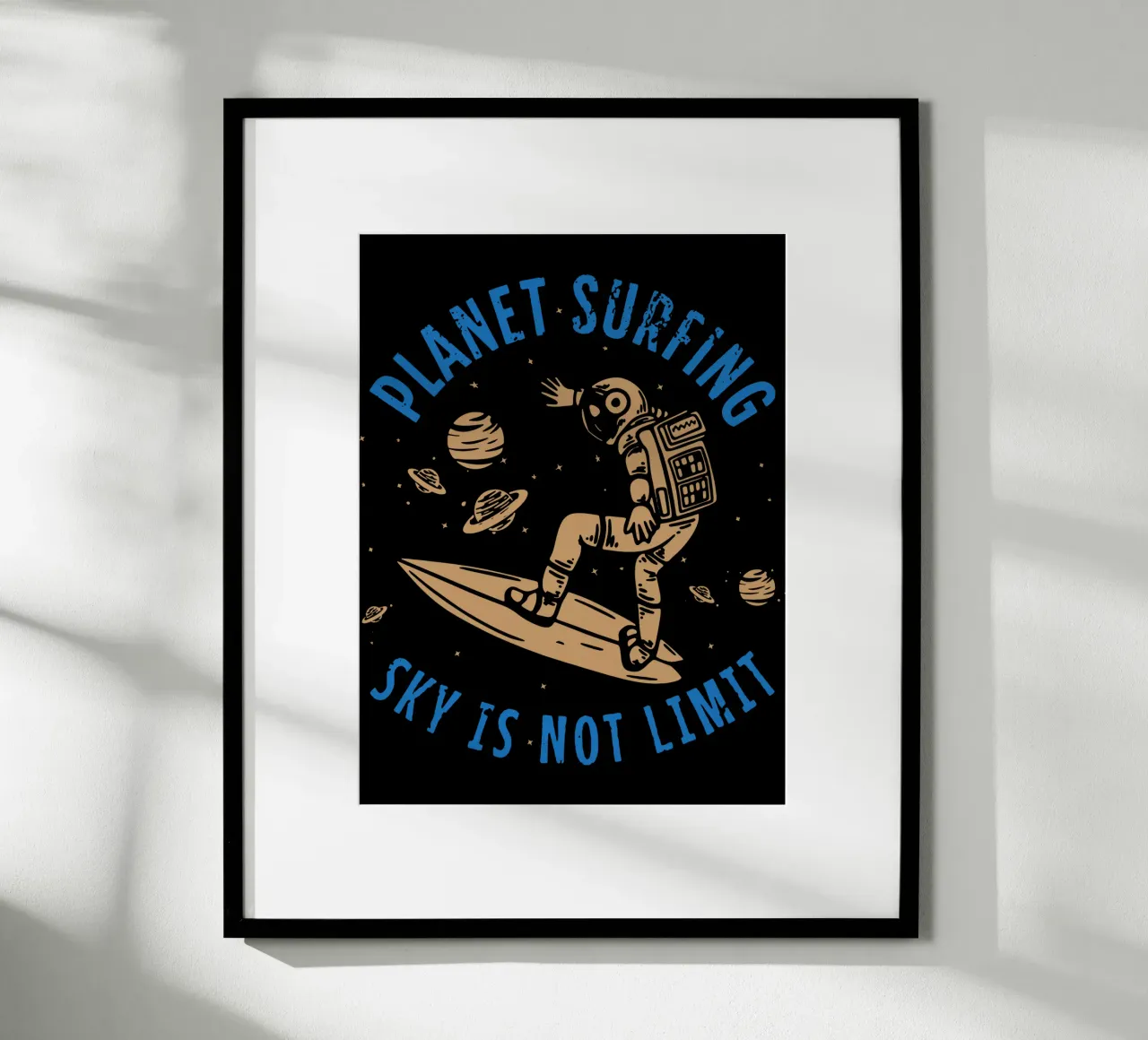 PLANET SURFING SKY IS NOT LIMIT Hahnemühle von Gunawan Rb