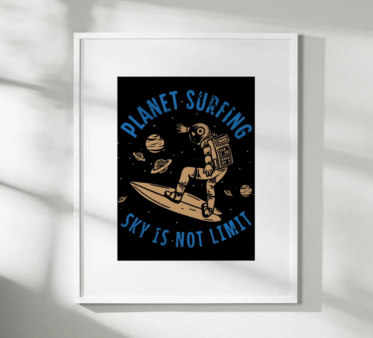 PLANET SURFING SKY IS NOT LIMIT Hahnemühle von Gunawan Rb