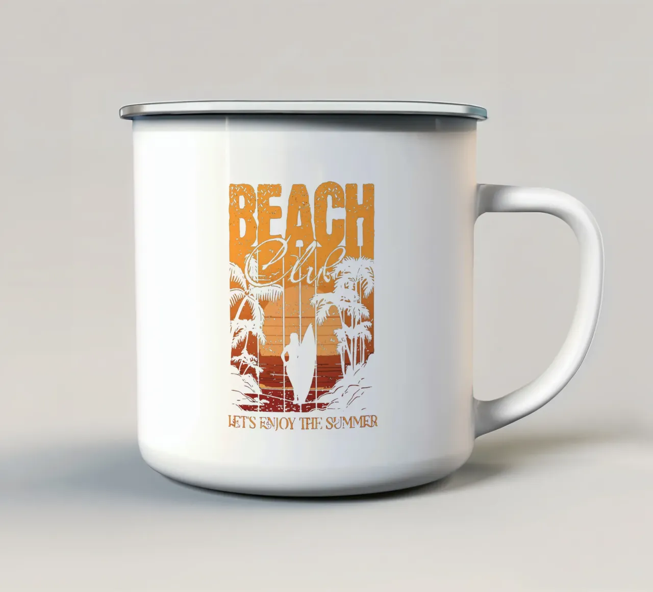 Beach Club tazza in smalto da Gunawan Rb