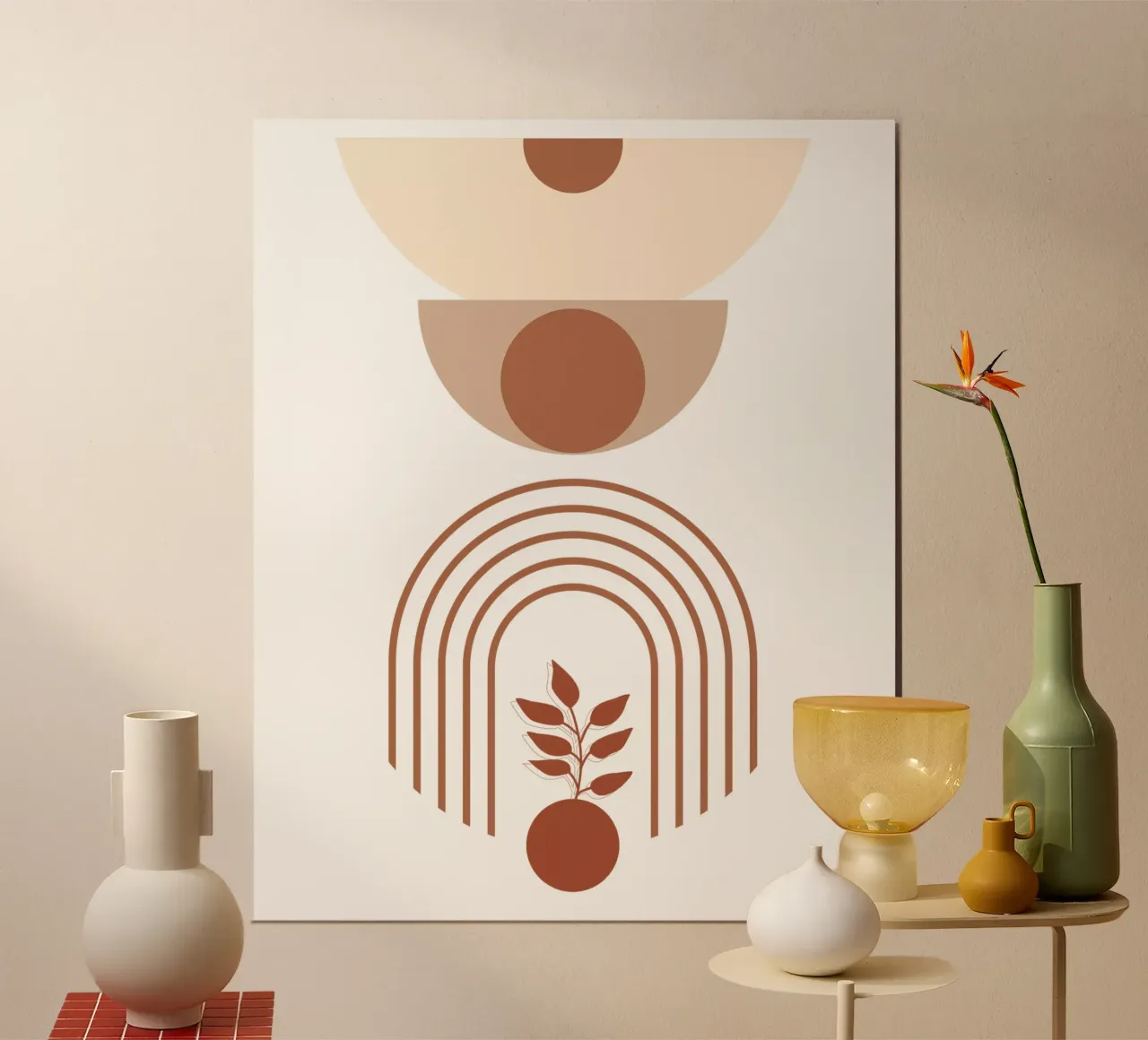 Motivo minimalista poster con telaio in alluminio da YSV MINIMALIST
