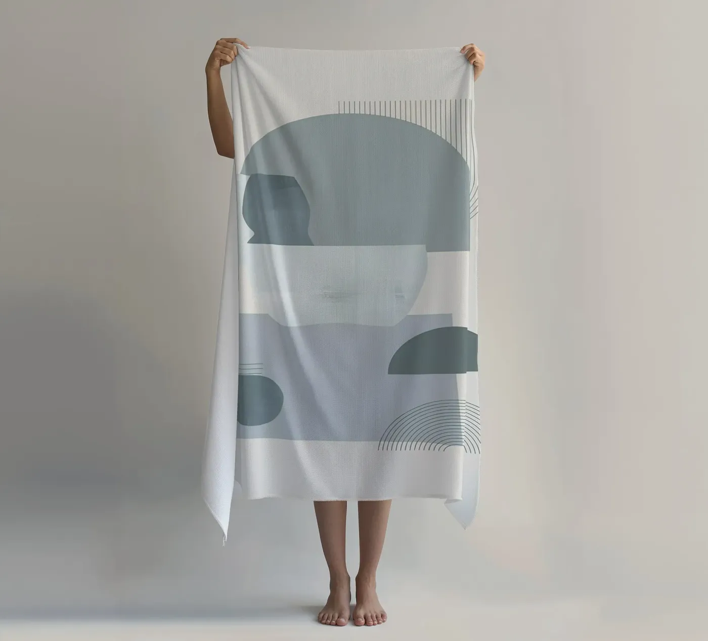 Grey Scandi telo mare da Hey Vincent