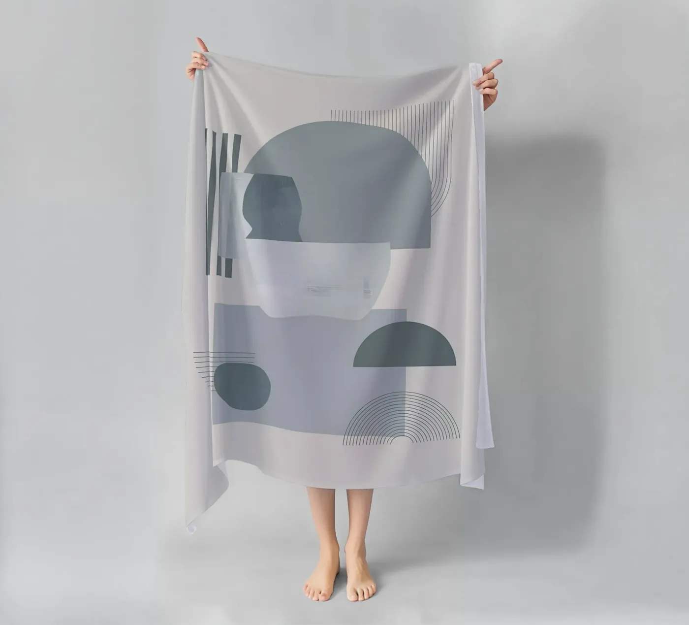 Grey Scandi telo mare da Hey Vincent