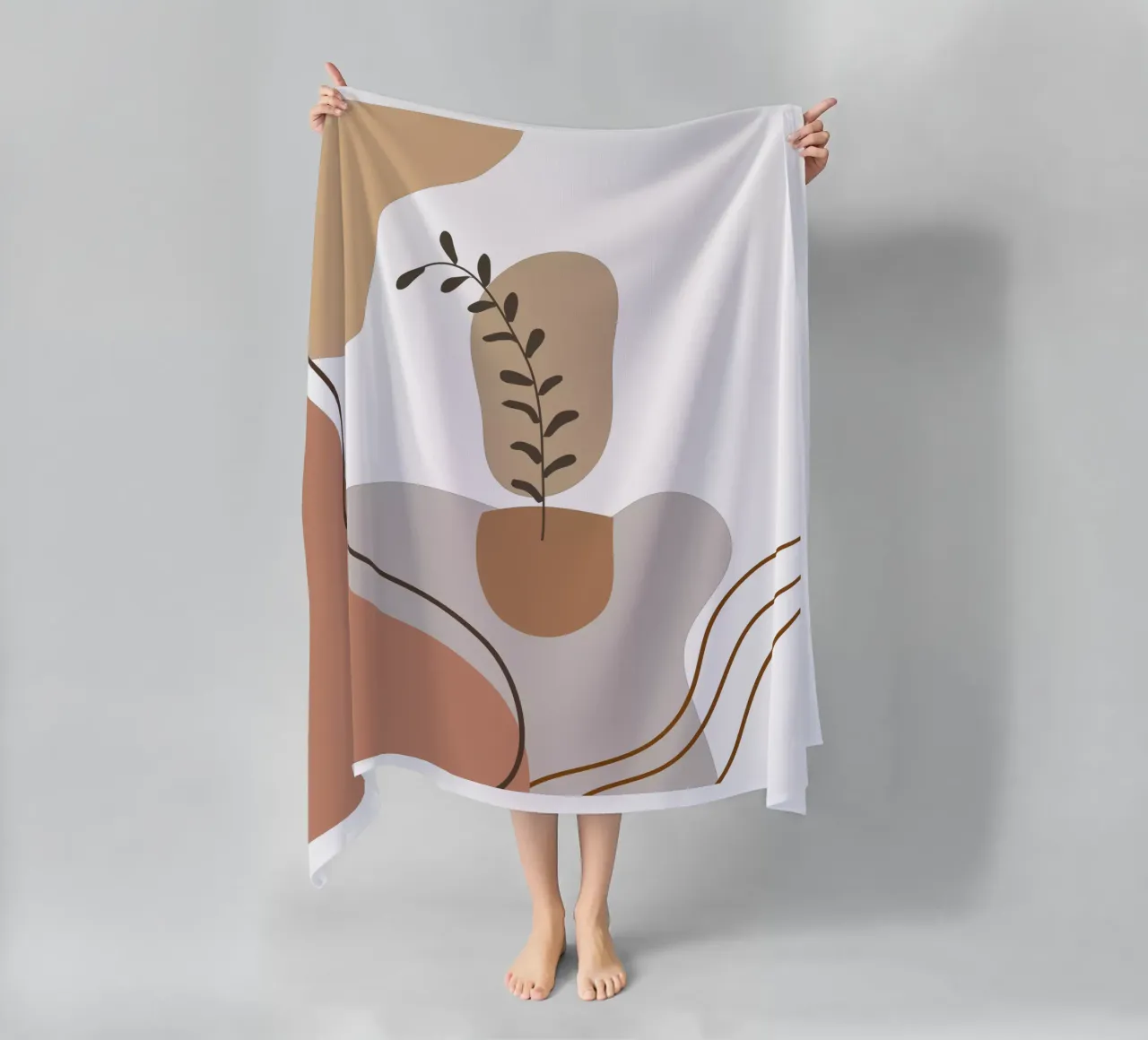 Simple minimalist beach towel by YSV MINIMALIST