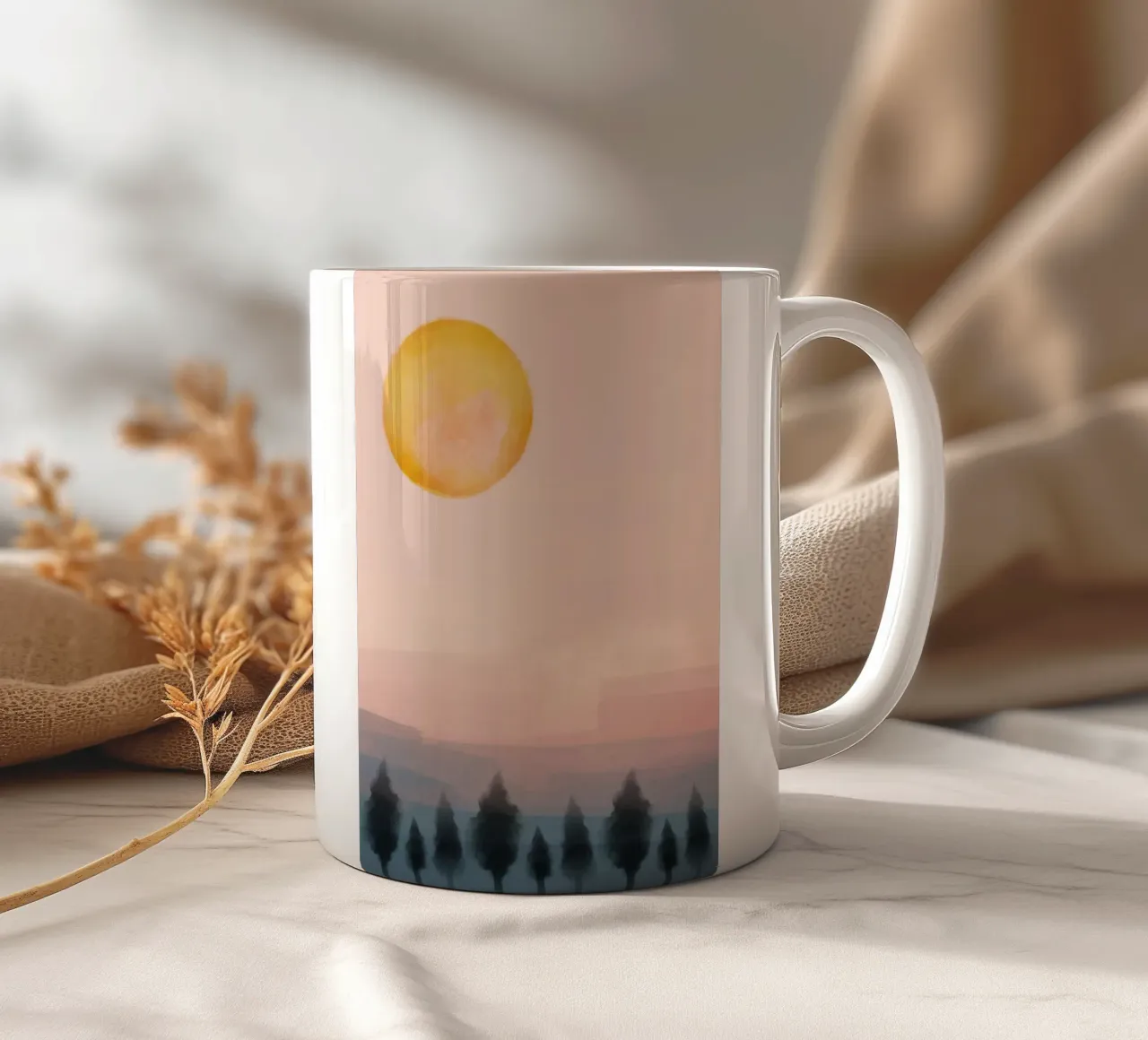 Sunset Time ceramic mug by NorthLine