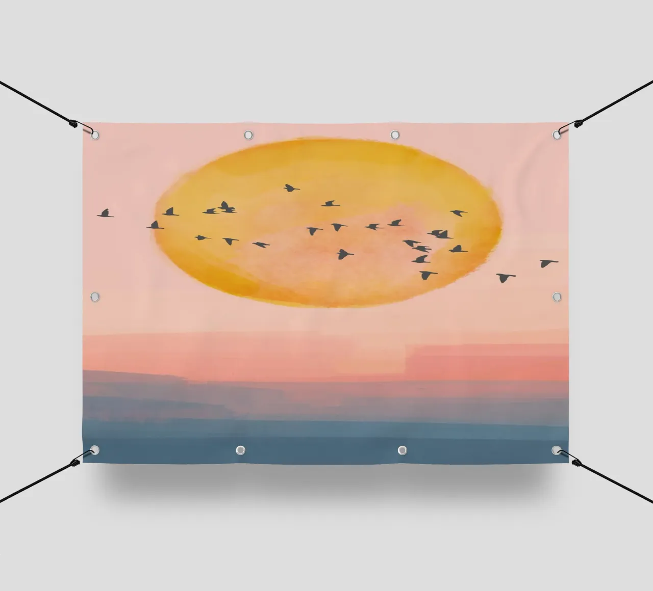 Birds flying home pvc cover by NorthLine