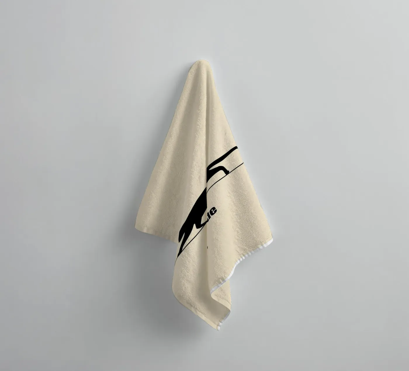 Catitude towel by Tabea Jule