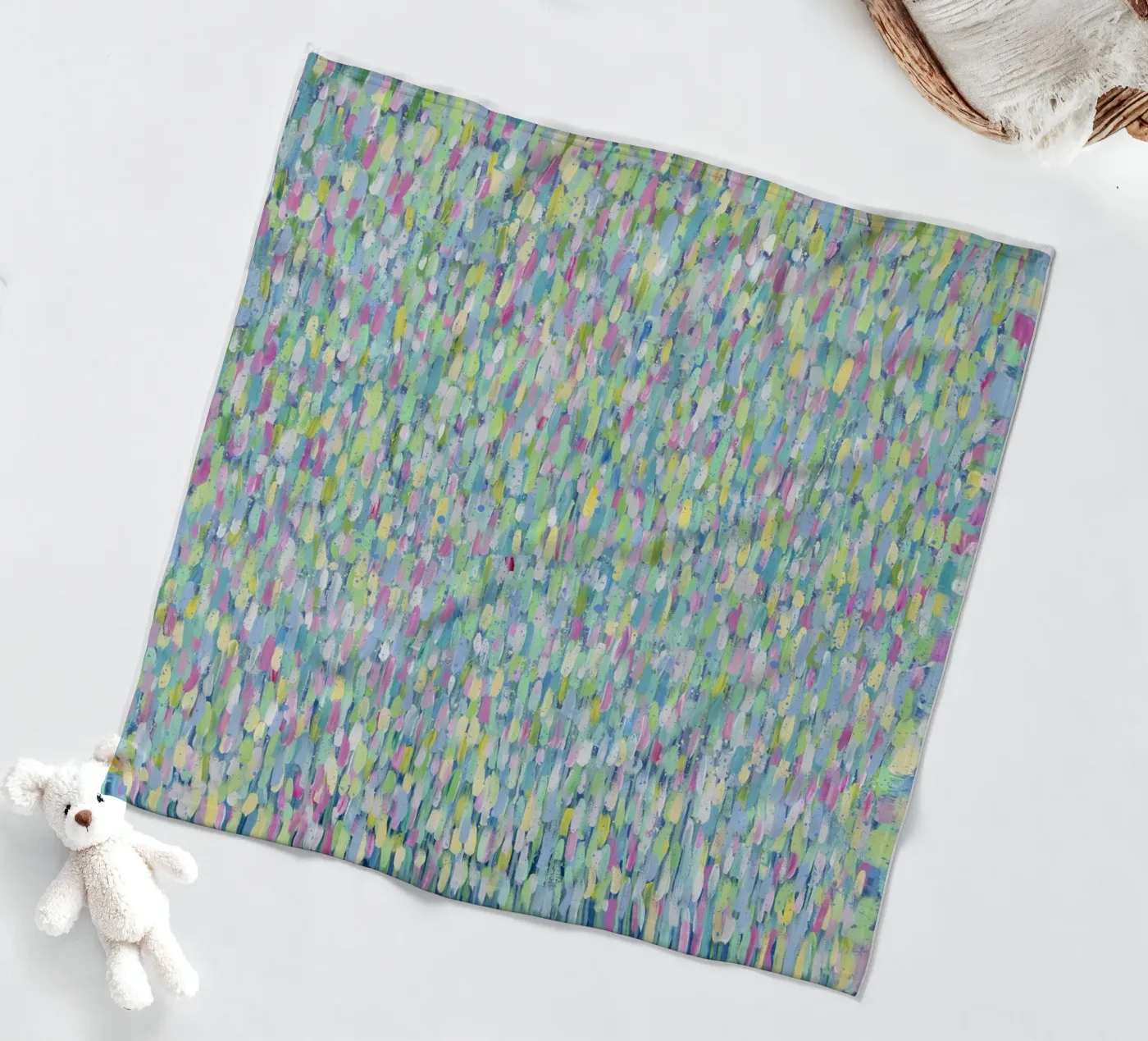 Monets Farben Fleecedecke von Helen Joynson