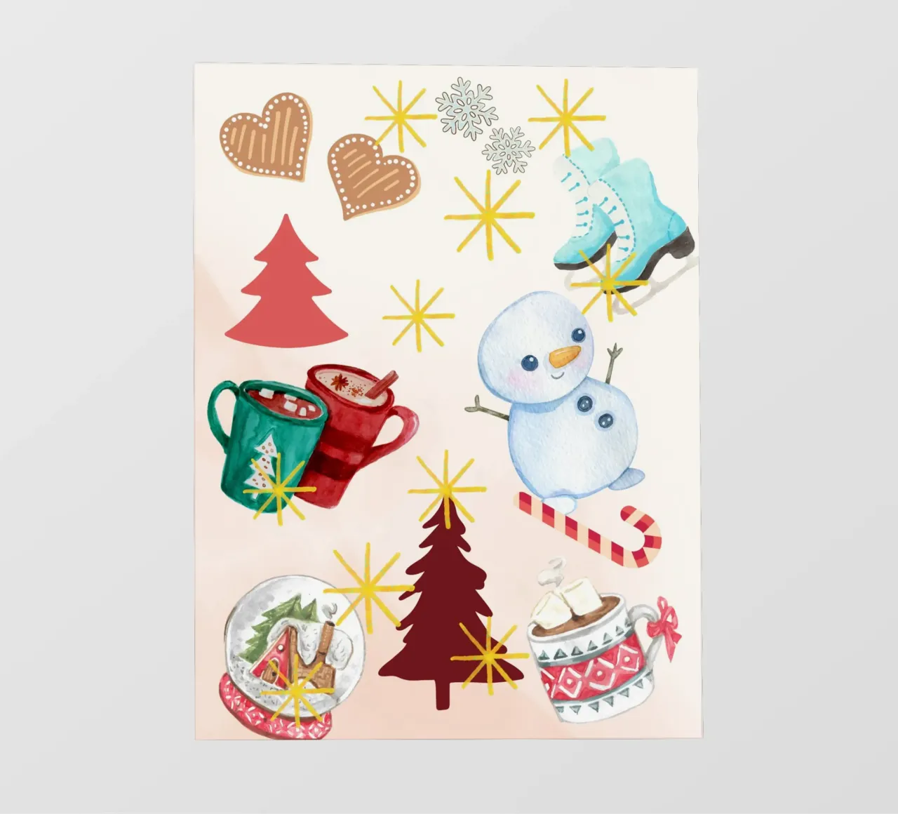 Winterpret fotobehang van Kikis Christmas Store