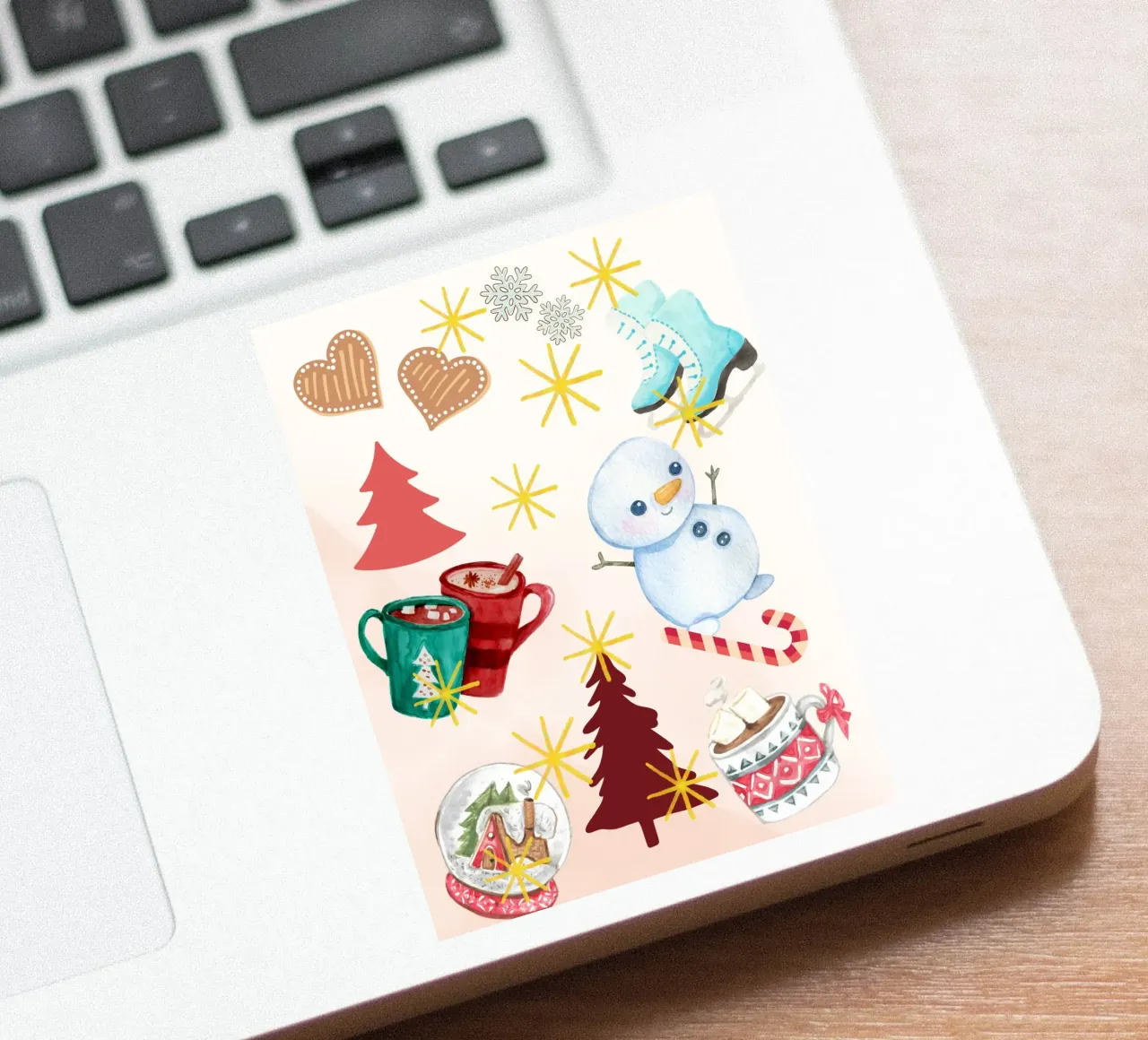 Winterpret sticker van Kikis Christmas Store